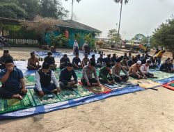 Sholat Istisqo Digelar PT SGN Cinta Manis Di Rayon I , Kapolsek Tanjung Batu Ajak Bersama Cegah Karhutla