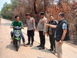 Kapolsek Tanjung Batu Didampingi Kasubsektor Lubuk Keliat Dan Sekcam, Sampaikan Imbauan Tegas Cegah Karhutla