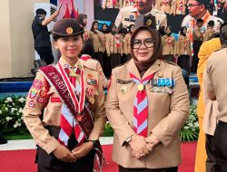 Membanggakan, Bintang Nazhifah Banafsha Pramuka Muara Enim Wakili Provinsi Sumsel Go Internasional 