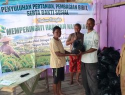 Hari Tani Nasional, Warga Kampung Puay Dapat Penyuluhan, Bibit dan Sembako