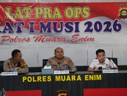Polres Muara Enim Matangkan Operasi Sikat I Musi 2026, Sasar 3C dan Premanisme