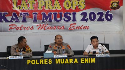 Polres Muara Enim Matangkan Operasi Sikat I Musi 2026, Sasar 3C dan Premanisme