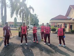 Jaga Kebugaran DanKesiapsiagaan, Personel Polsek Tanjung Batu Ikut Tes Kesamaptaan Jasmani Berkala Periode II Tahun 2026