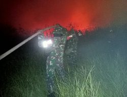 Dandim 0402/OKI Turun Langsung Pimpin Penanganan Karhutla di Pemulutan