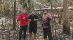 Pemuda dan Tim BPBD Banyuasin Siaga Karhutlah di Desa Pelajau