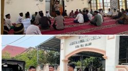 Jumat Religi Dan Mobil Senyum, Kapolsek Tanjung Raja Sampaikan Imbauan Kamtibmas Kepada Warga Desa Seridalam