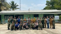 HUT TNI KE-81: Polsek Tanjung Batu Bersama Camat Tanjung Batu Dan Payaraman Anjangsana di Koramil 402-06 Tanjung Batu   