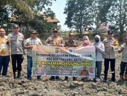 Kapolsek Tanjung Batu, Giat Penanaman Jagung Program Ketahanan Pangan Kuartal III Tahun 2026 Di Desa Tanjung Laut