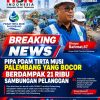 Pipa PDAM Tirta Musi Palembang yang Bocor Berdampak 21 Ribu Sambungan Pelanggam