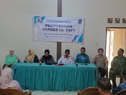 Bhabinkamtibmas Polsek Tanjung Batu Hadiri Musdes Penyusunan RKPDesa TA 2027 di Desa Tanjung Pinang II